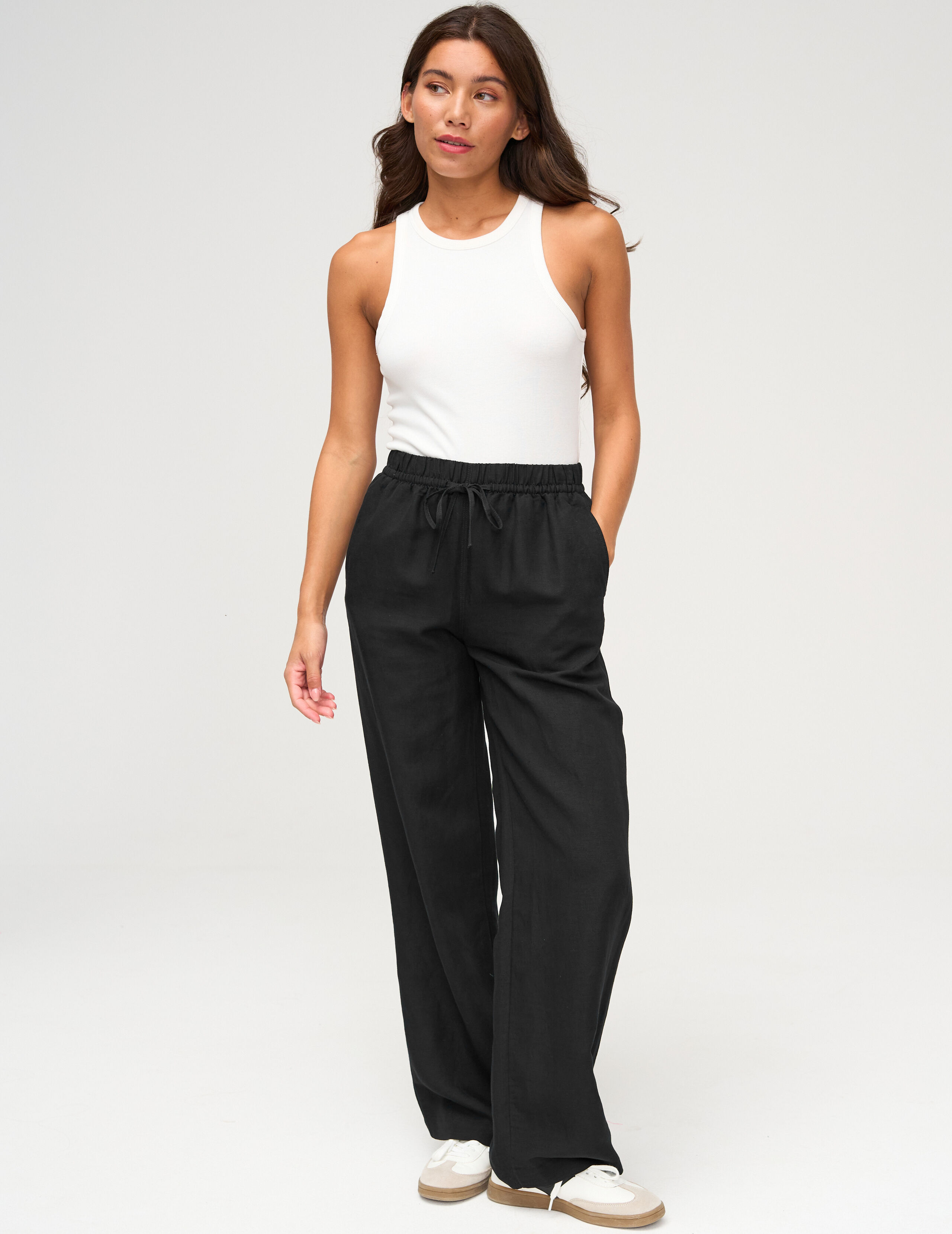 Pantalon fluide sales en lin femme