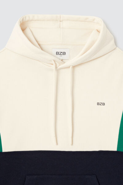Sweat à capuche colorblock