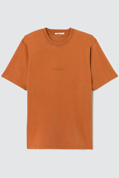 T-shirt message brodé