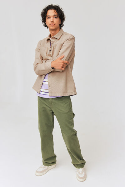 Surchemise twill de couleur