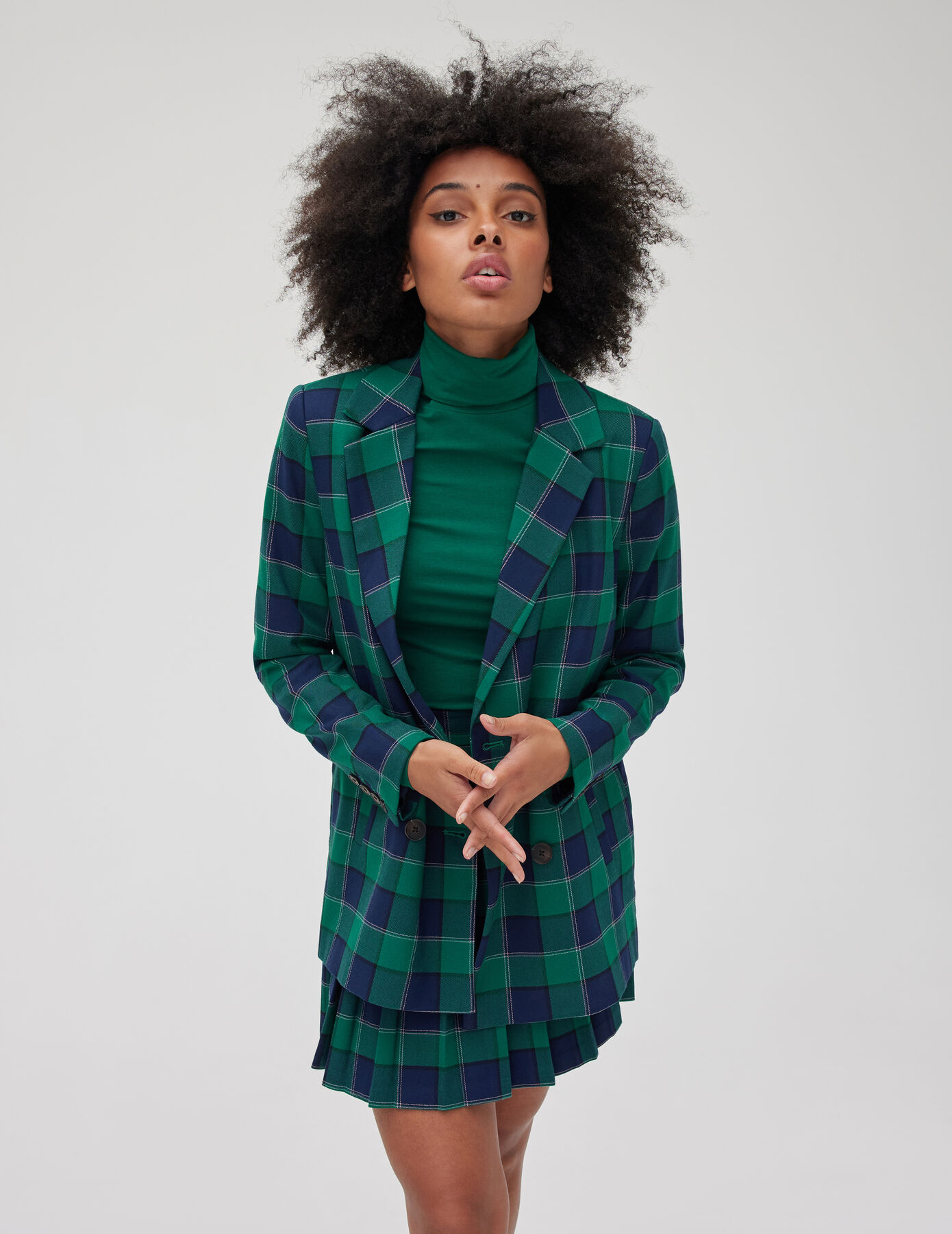 Blazer à carreaux