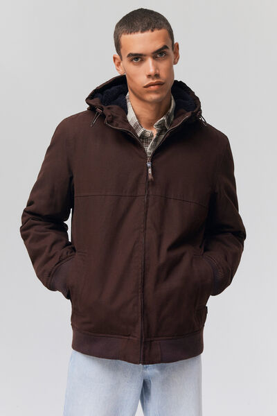 Blouson chaud uni canvas