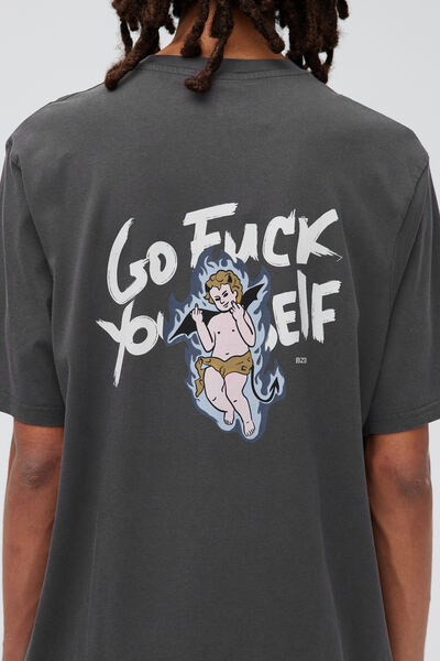 T-shirt imprimé devant dos ange