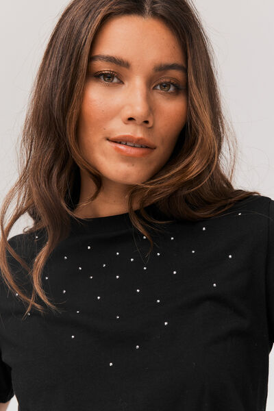 T-shirt à strass