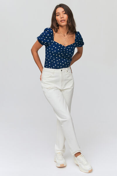 Blouse à imprimé fleuri