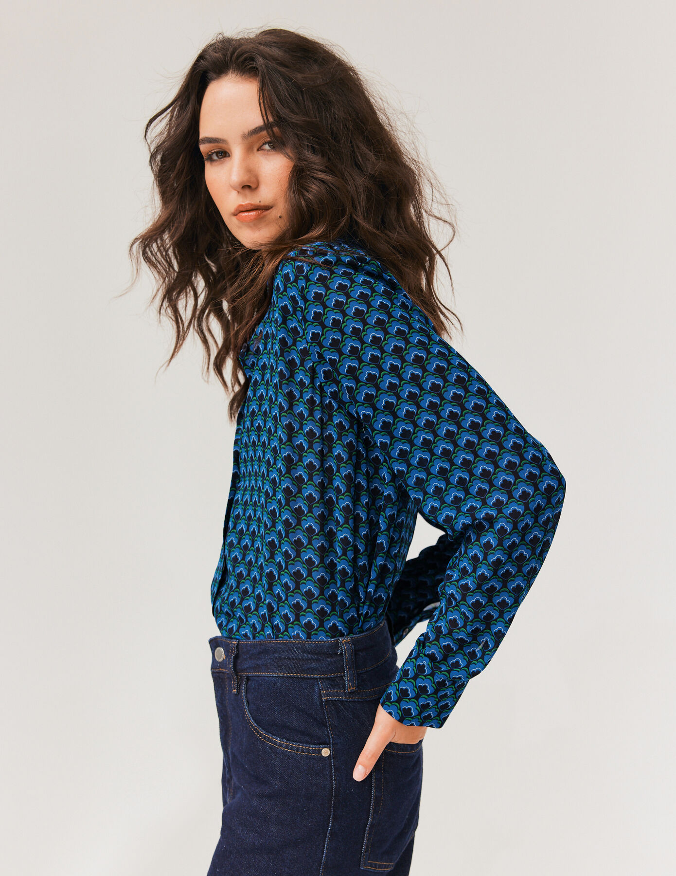 Chemise fluide imprimée
