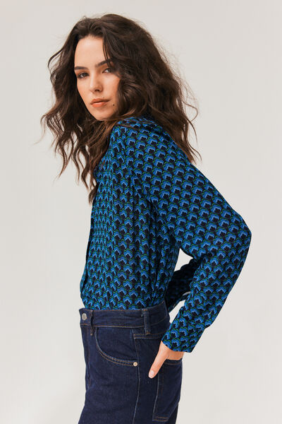 Chemise fluide imprimée