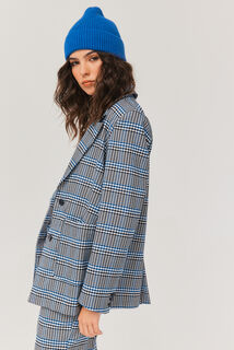 Blazer à carreaux