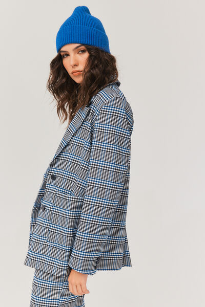 Blazer à carreaux
