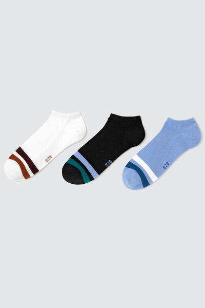 Lot de 3 paires de socquettes rayures