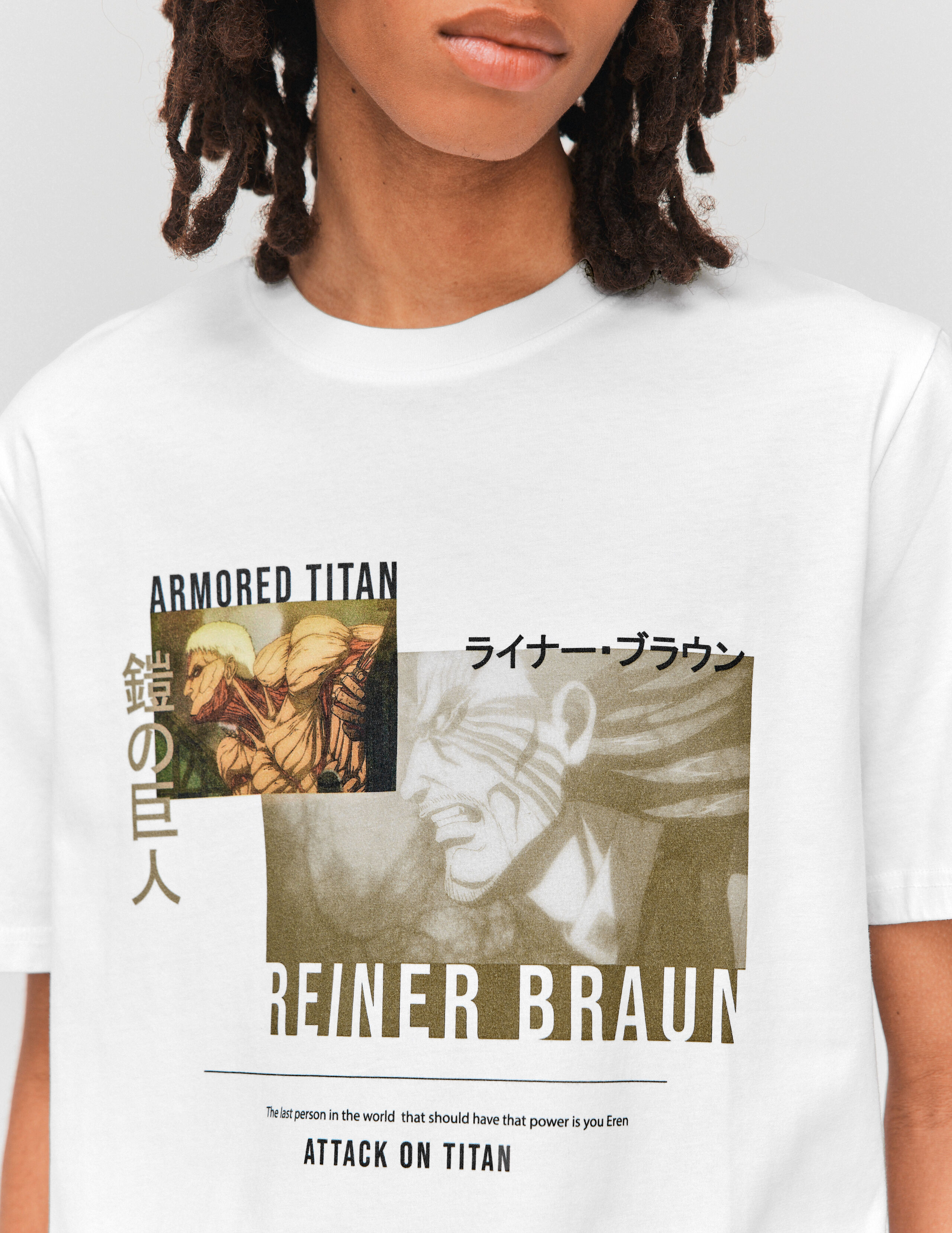 T shirt attaque top des titans femme