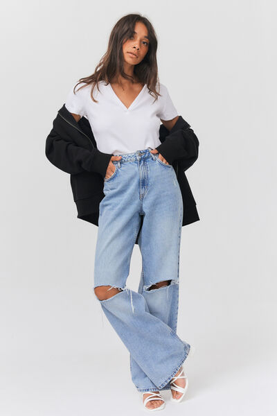 Sweat oversize zipp&eacute;