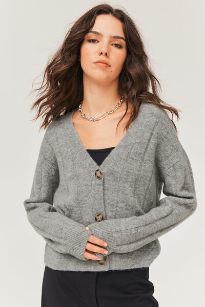 Gilet col V uni