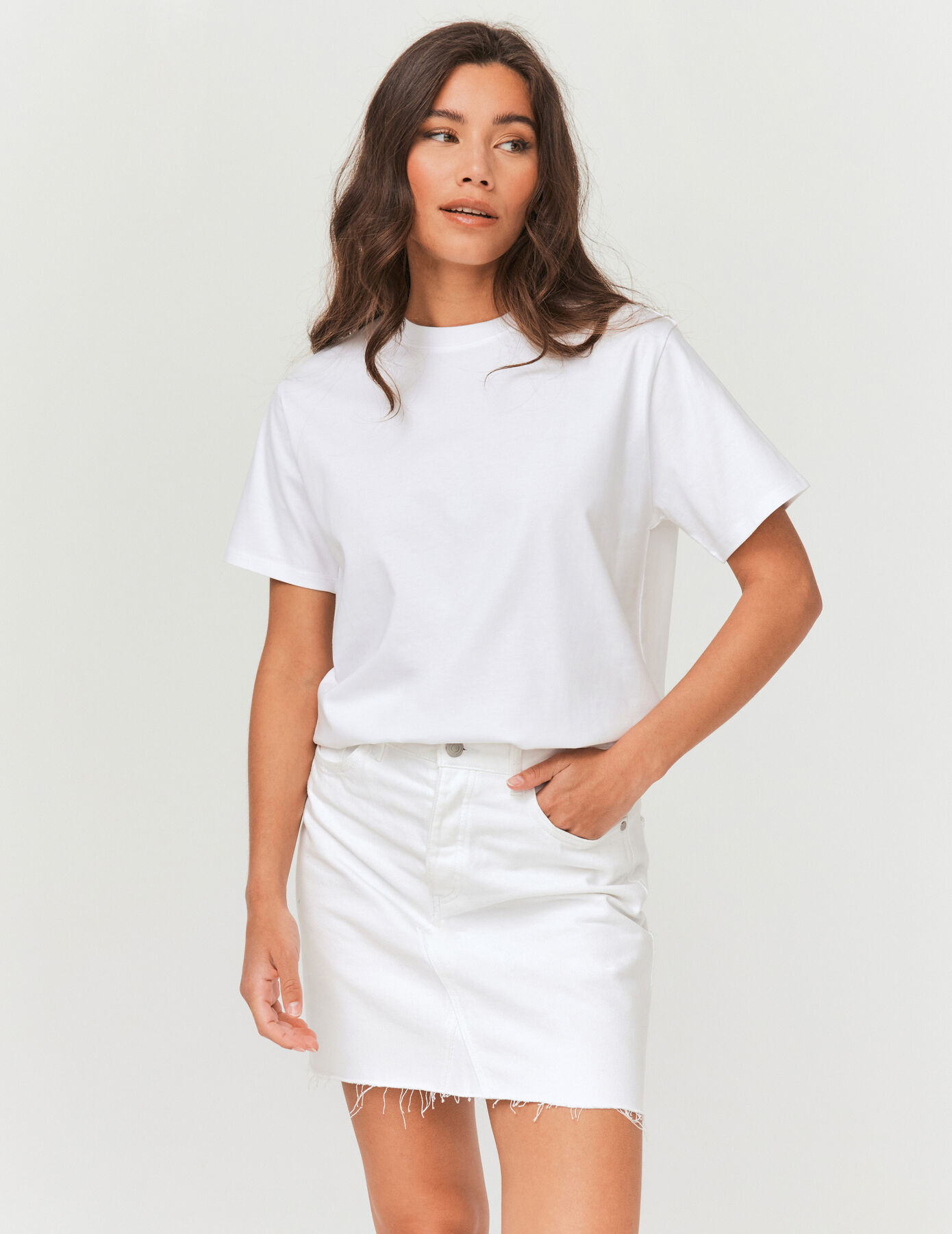 T-shirt basique uni Blanc | BZB