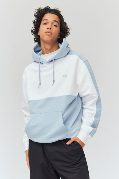 Sweat à capuche colorblock