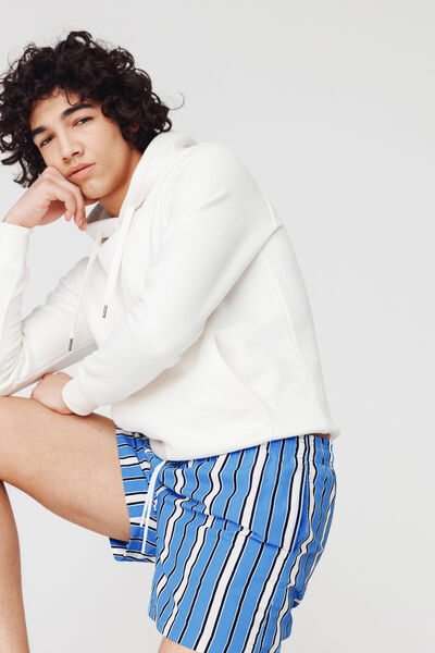 Short de bain mi-long rayures