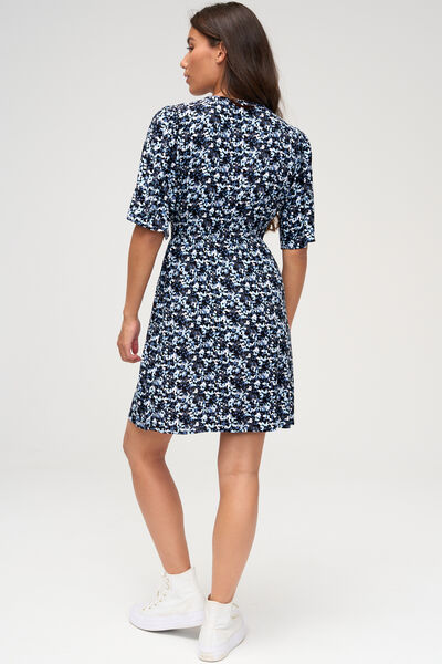 Robe courte imprim&eacute;e