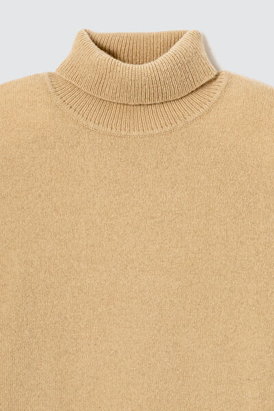 Pull col roulé en laine