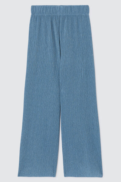 Pantalon plissé en polyester recyclé