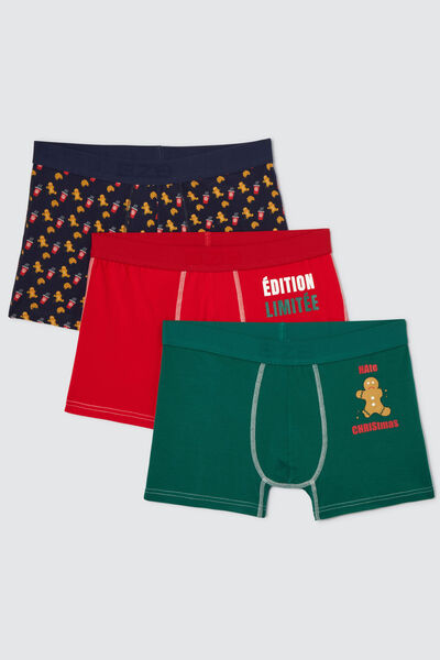 Lot de 3 boxers fantaisie Noel