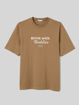 T-shirt imprim&eacute; et brod&eacute;