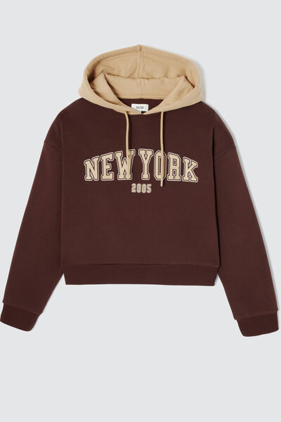 Sweat campus contrasté New York
