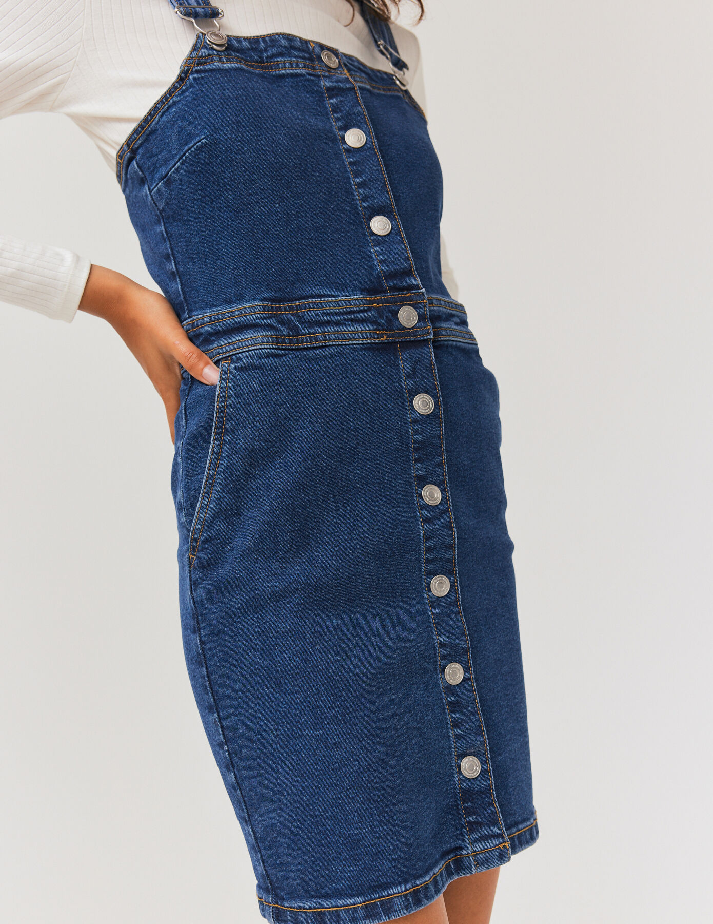 Robe chasuble en denim