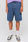 Bermuda denim charpentier