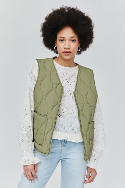 Doudoune matelass&eacute;e sans manches