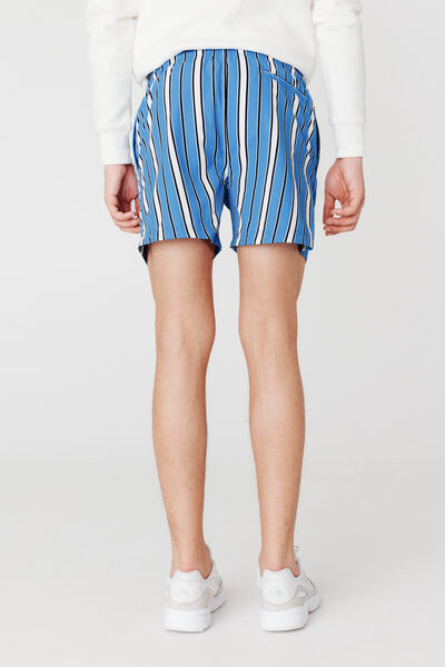 Short de bain mi-long rayures
