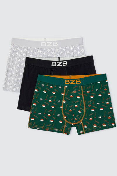 Lot de 3 boxers food