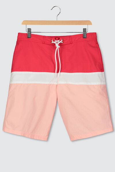 Short de bain long colorblock