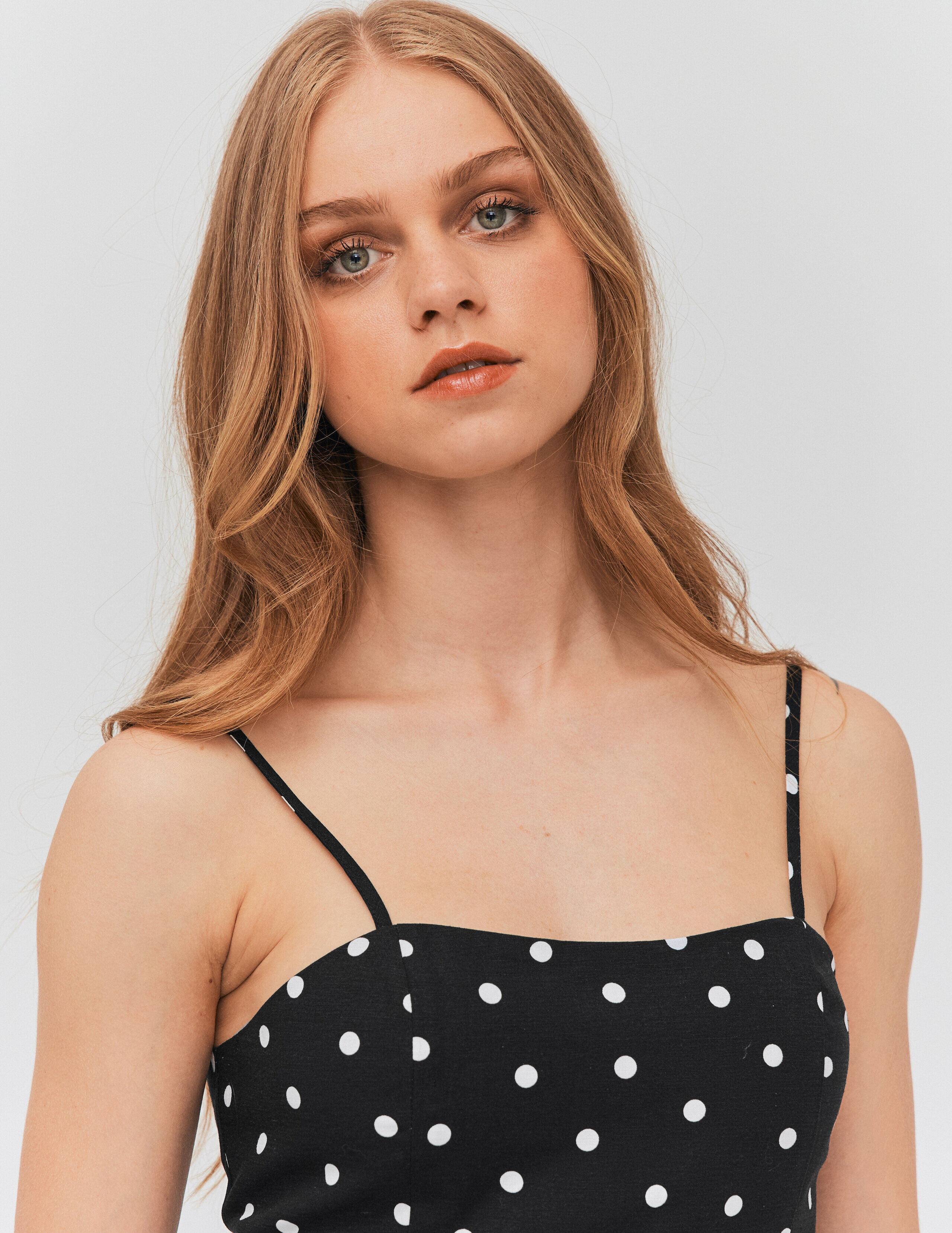 Robes bustier best sale a pois