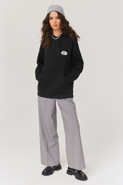Sweat capuche imprimé