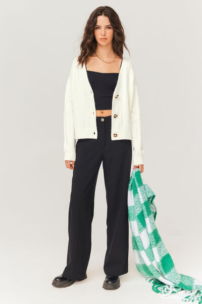 Gilet col V uni