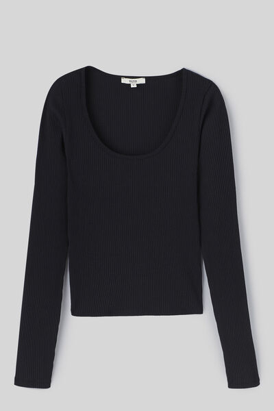 T-shirt manches longues uni