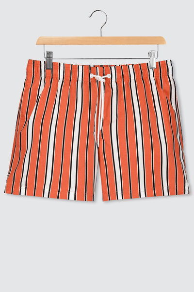 Short de bain mi-long rayures