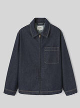 Veste en denim zipp&eacute;e