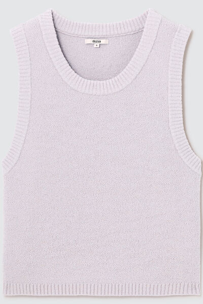Pull sans manche uni
