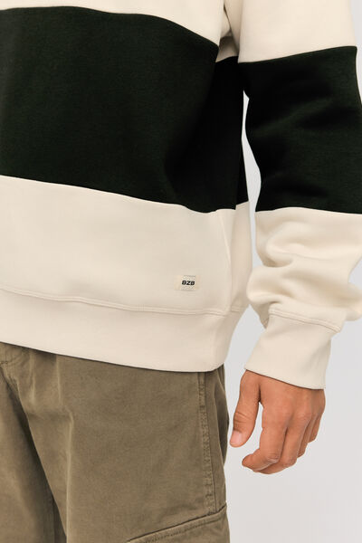 Sweatshirt maxi rayures