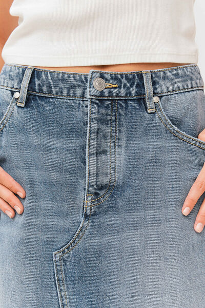 Jupe midi en jean