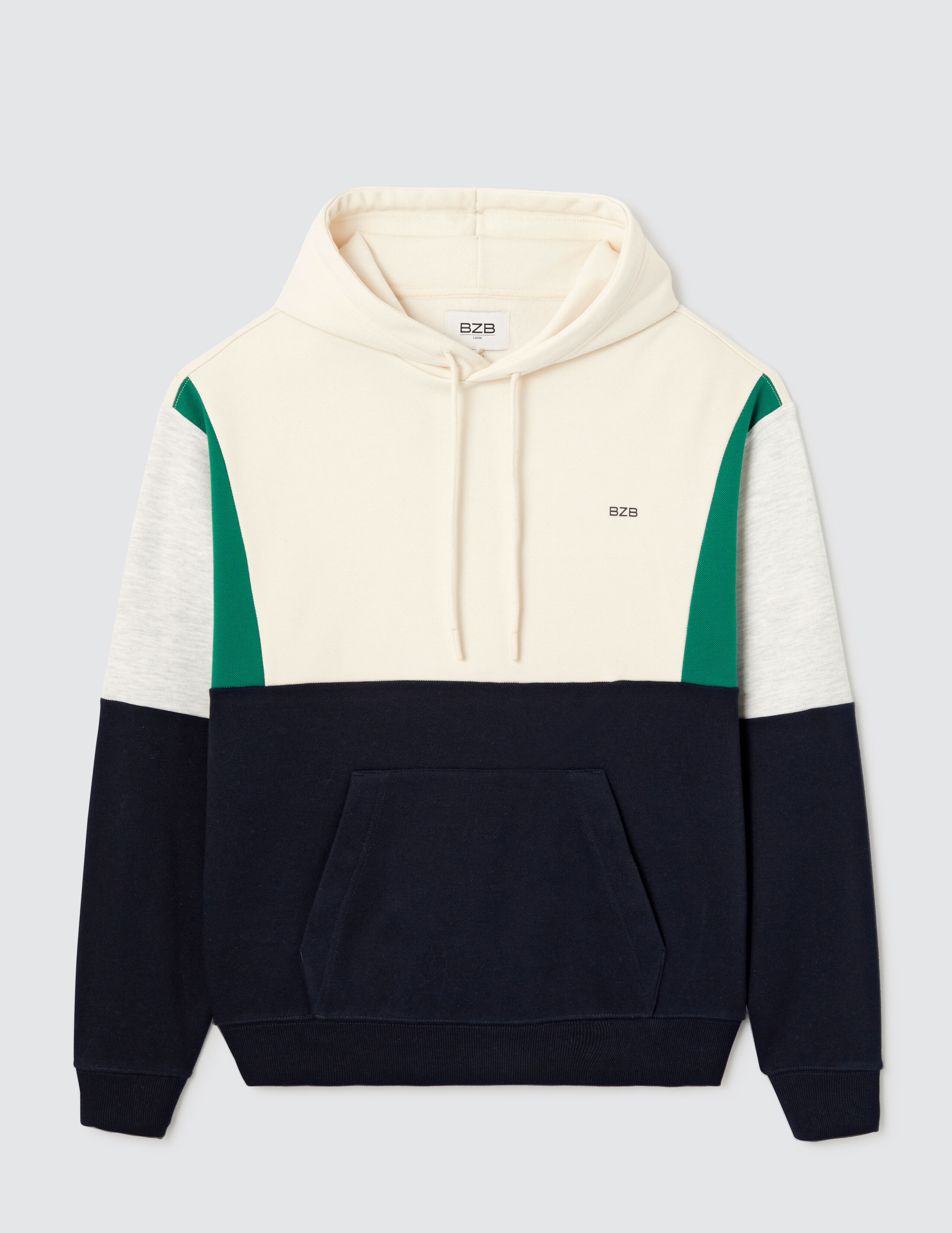 Sweat a capuche color block shop