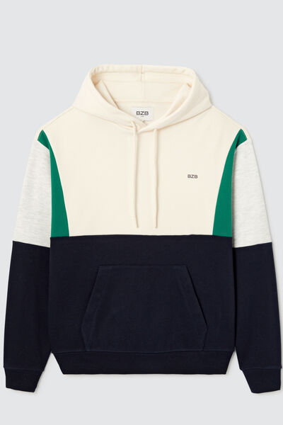 Sweat à capuche colorblock