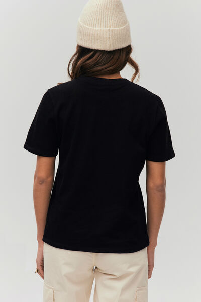 T-shirt visage brodé