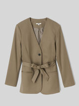 Blazer ceintur&eacute;