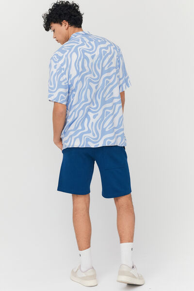 Chemise imprimée fluide manches courtes