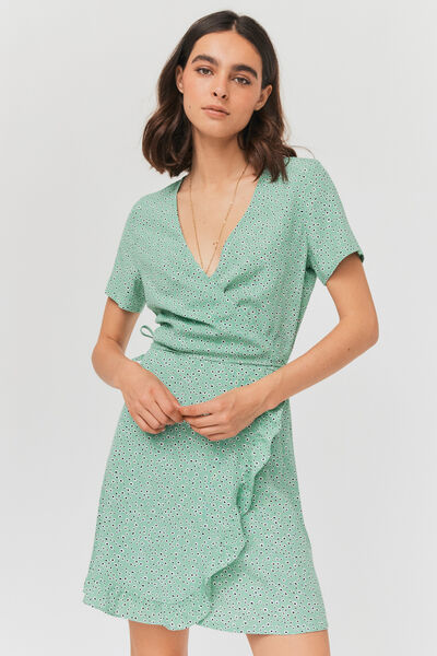 Robe portefeuille imprimée