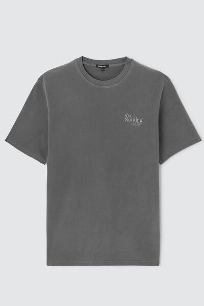 T-shirt délavé brodé