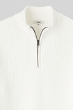Pull avec col montant zippé