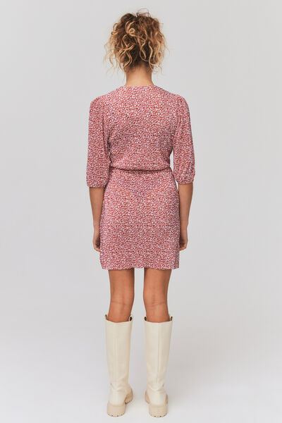 Robe cache coeur imprimée